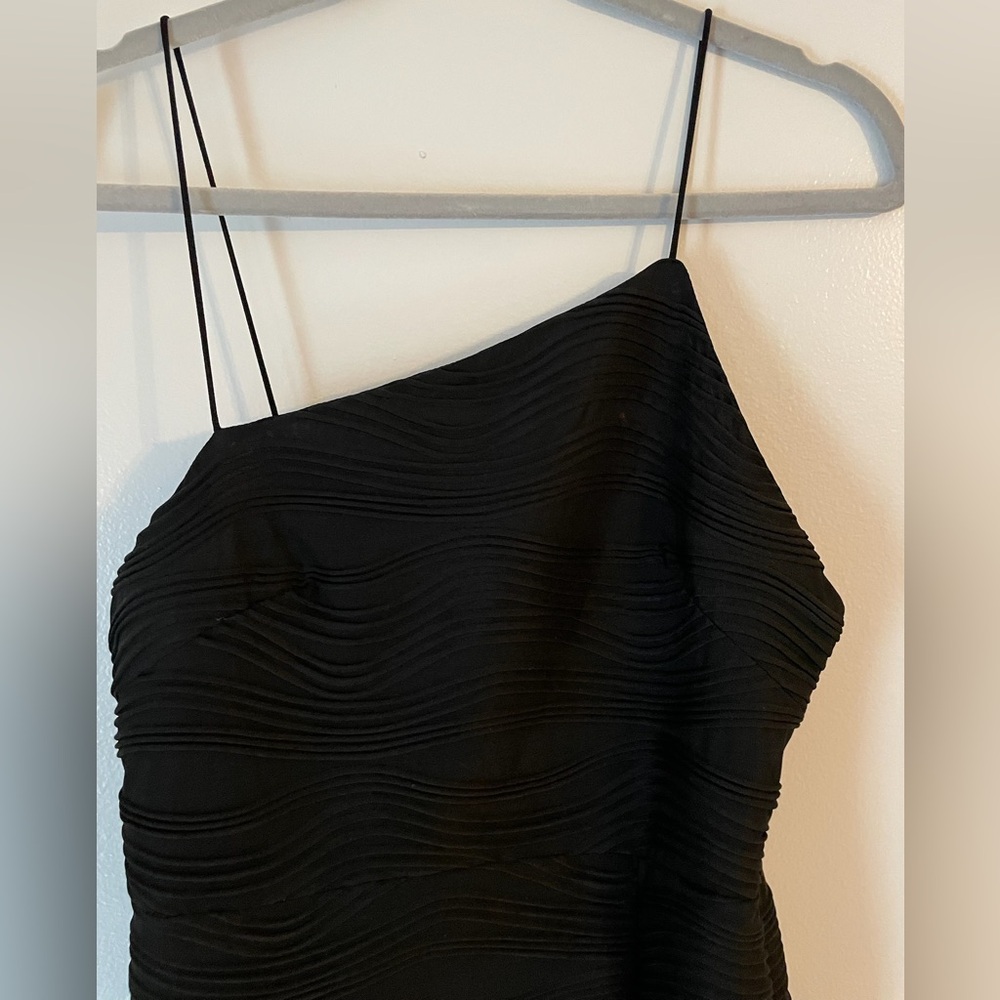 Elegant Black Asymmetrical Dress